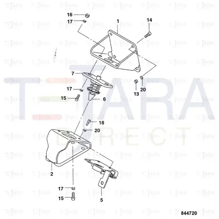 JCB Part No.# 7222/53306, LOCKING MECHANISM - JCB Spare Parts