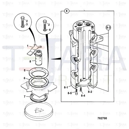 JCB Part No.# 828/10371, Kit seal - JCB Spare Parts