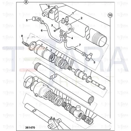 JCB Part No.# 551/90191, KIT-SEAL RAM - JCB Spare Parts