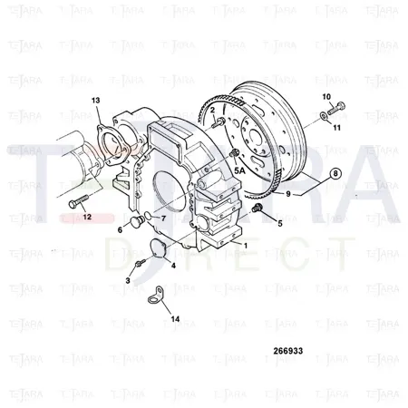 JCB Part No.# 02/912619, Flywheel - JCB Spare Parts