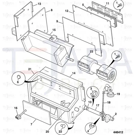 JCB Part No.# 30/925975, BLOWER HEATER - JCB Spare Parts