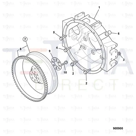 JCB Part No.# 02/802154, NUT - JCB Spare Parts