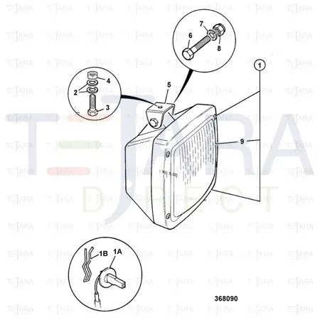 JCB Part No.# 700/43900, LIGHT ASSEMBLY - JCB Spare Parts