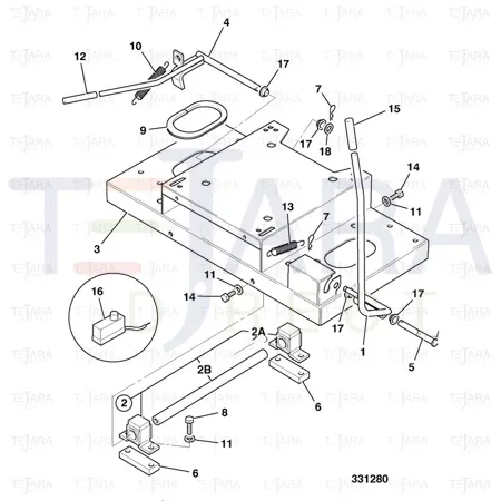 JCB Part No.# KHN1127, Spring extension - JCB Spare Parts