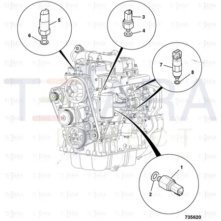 JCB Part No.# 17/105202, SEAL RING - JCB Spare Parts