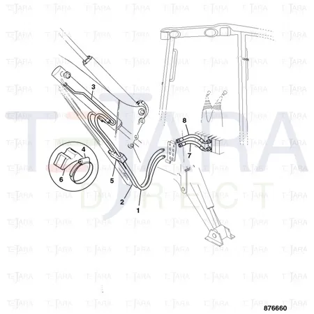 JCB Part No.# 2201/0021, CLIP - WORMDRIVE 100/120mm(KANBAN) - JCB Spare Parts