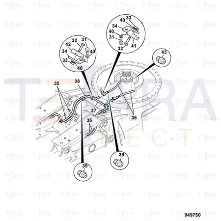 JCB Part No.# 1316/0508D, SET SCREW M12x30 - JCB Spare Parts