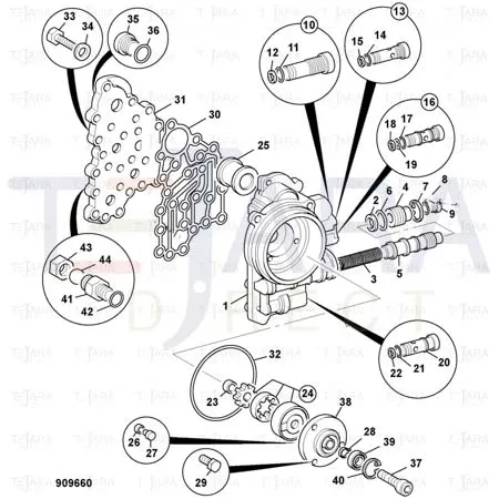JCB Part No.# 332/C4739, Housing - JCB Spare Parts