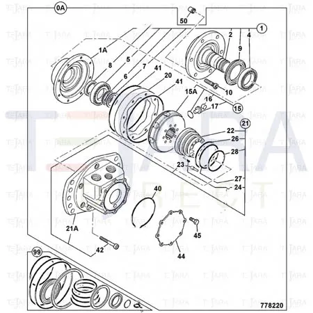 JCB Part No.# 20/914405, RING SPLIT - JCB Spare Parts