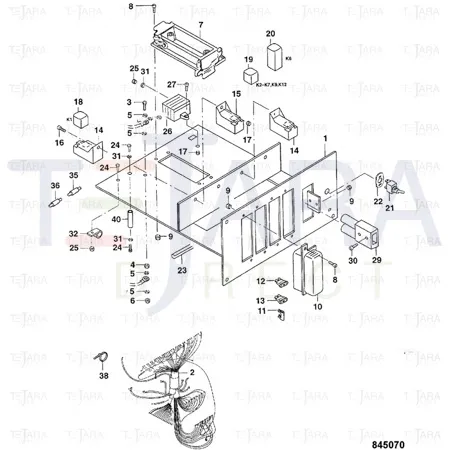JCB Part No.# 7242/80415, CABLE HARNESS - JCB Spare Parts