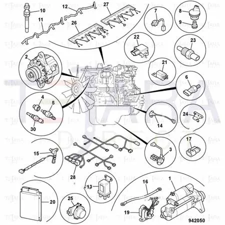 JCB Part No.# 716/30312, CAMSHAFT ANGLE SENSOR - JCB Spare Parts