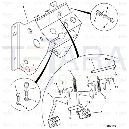 JCB Part No.# 814/10122, (Pre-P)-TENSION SPRING - JCB Spare Parts