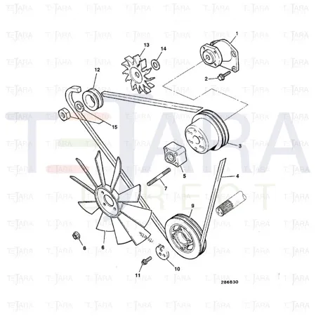 JCB Part No.# 123/05911, FAN - 21" - JCB Spare Parts