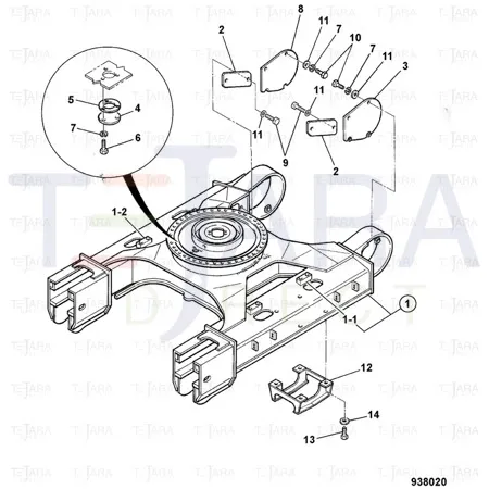 JCB Part No.# 1316/0811D, Screw M20 x 45 - JCB Spare Parts