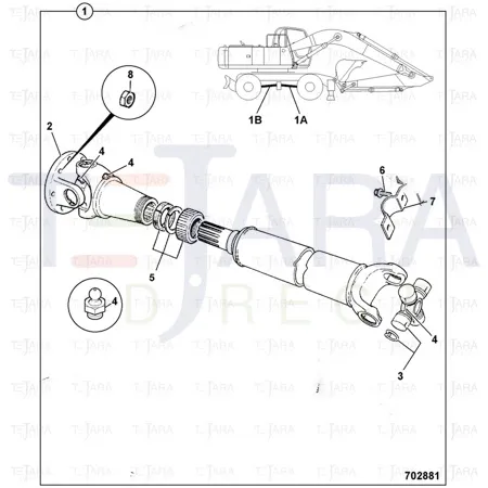 JCB Part No.# 914/35403, END CAP KIT - JCB Spare Parts