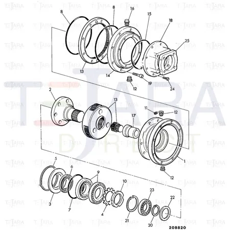 JCB Part No.# 980/04111, O RING - JCB Spare Parts