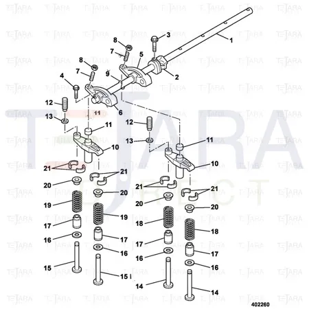 JCB Part No.# 02/801242, Seat spring upper - JCB Spare Parts