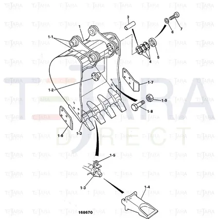 JCB Part No.# 2105/1605, PIN - JCB Spare Parts
