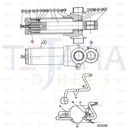 JCB Part No.# 550/40992, Rod Piston - JCB Spare Parts