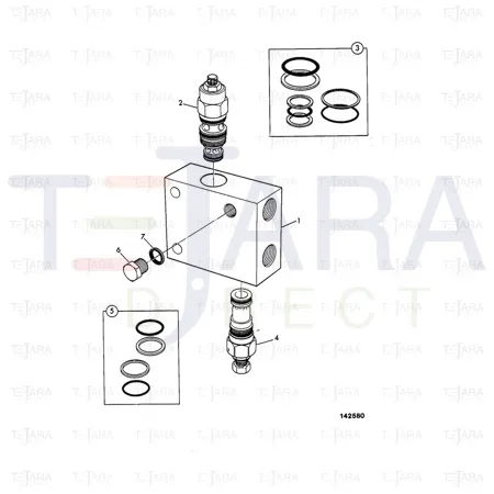 JCB Part No.# 928/06008, KIT SEAL - JCB Spare Parts