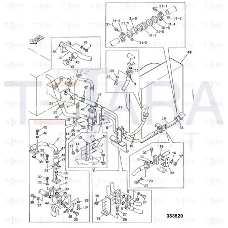 JCB Part No.# 2400/0216, O RING - JCB Spare Parts