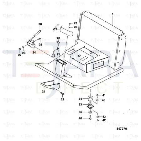 JCB Part No.# 7242/41203, THRUST WASHER - JCB Spare Parts