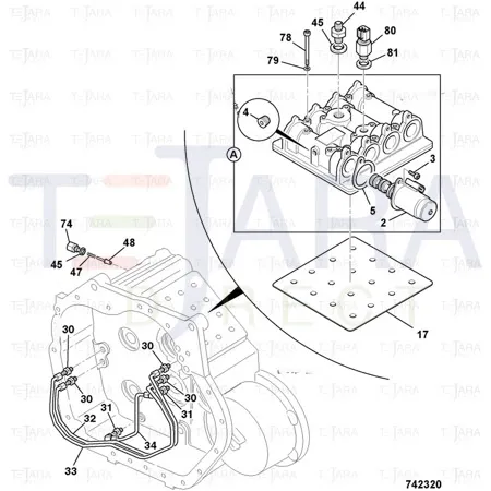 JCB Part No.# 25/223660, KIT SEAL KIT 3 "O" - JCB Spare Parts