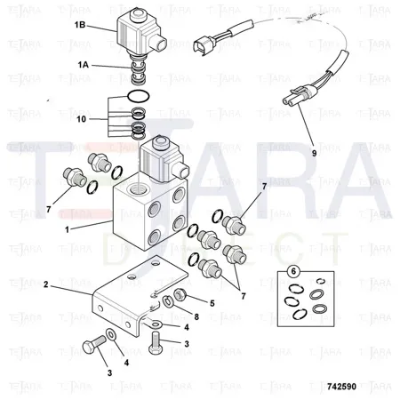JCB Part No.# 25/220679, Kit-seal - JCB Spare Parts