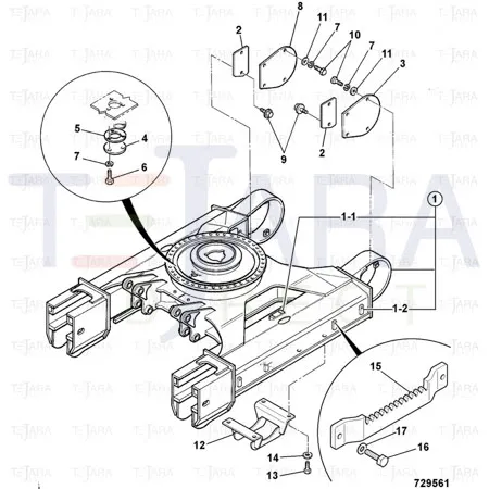 JCB Part No.# KRB0682, JCB-PACKING CORK - JCB Spare Parts