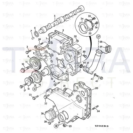 JCB Part No.# 02/101435, SEAL-FRONT - JCB Spare Parts