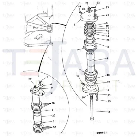 JCB Part No.# 819/00110, SHIM 0.9 MM THICK - JCB Spare Parts