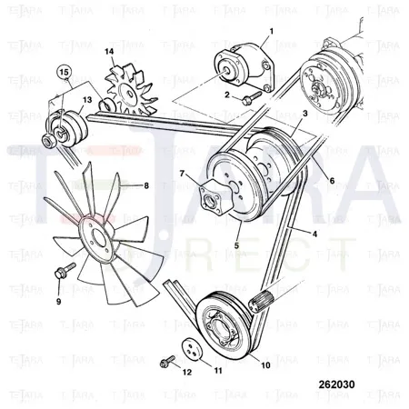 JCB Part No.# 02/201291, BELT - JCB Spare Parts