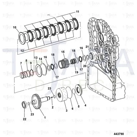 JCB Part No.# 04/600209, Ring retaining - JCB Spare Parts