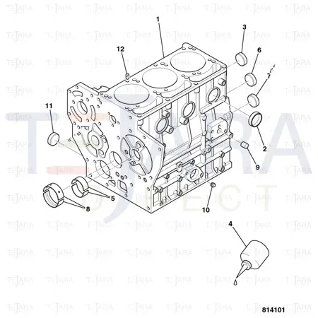 JCB Part No.# 02/940015, Bearing Camshaft - JCB Spare Parts