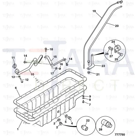 JCB Part No.# 02/911109, Washer plain - JCB Spare Parts