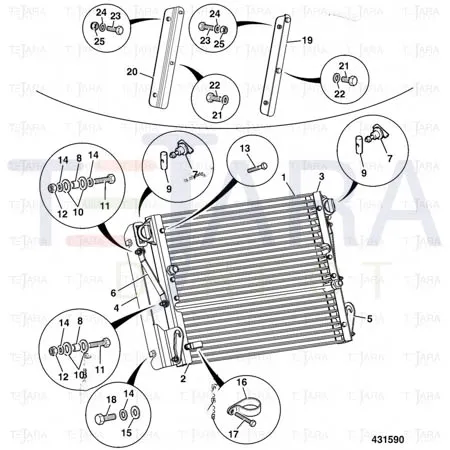 JCB Part No.# 332/D3917, HOSE AIR CONDITIONING - JCB Spare Parts