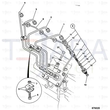 JCB Part No.# 02/630823, WASHER SEAL - JCB Spare Parts