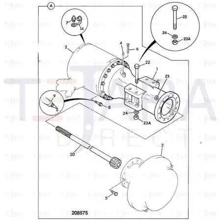 JCB Part No.# 826/10857, Bolt - JCB Spare Parts