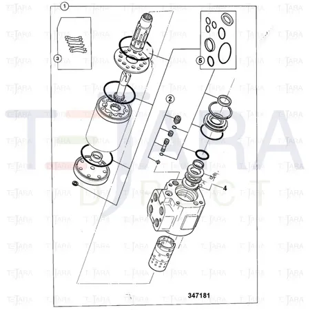 JCB Part No.# 35/910071, SERVICE SEAL KIT 70X40 UN - JCB Spare Parts