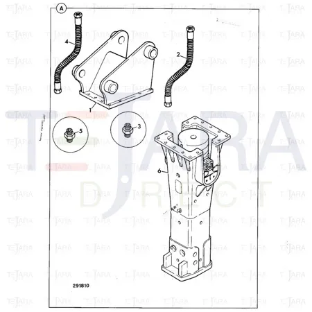 JCB Part No.# 1604/0009, ADAPTOR G1-1/4A M/M - JCB Spare Parts