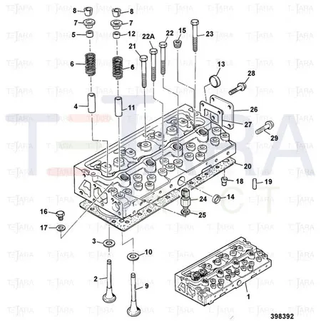 JCB Part No.# 02/201514, HOLDER COLLET - JCB Spare Parts