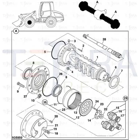JCB Part No.# 10/301235, O Ring - JCB Spare Parts