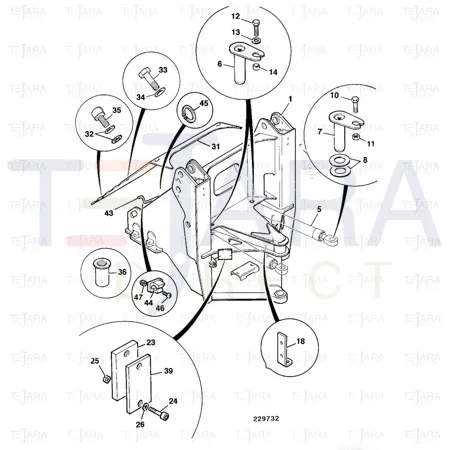 JCB Part No.# 826/01249, RIVET NUT M10 - JCB Spare Parts