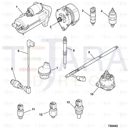 JCB Part No.# 701/80458, VACUUM SENSOR 80Mbar - JCB Spare Parts