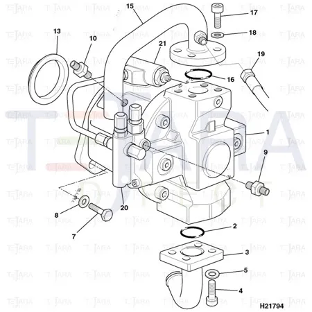 JCB Part No.# 123/06592, COLLAR ANTI-VIBRAT - JCB Spare Parts
