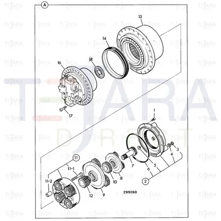 JCB Part No.# 05/901926, PAD-THRUST - JCB Spare Parts