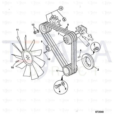 JCB Part No.# 30/926761, FAN - JCB Spare Parts