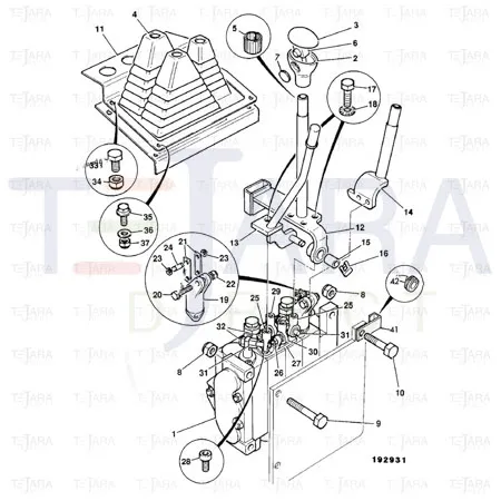 JCB Part No.# 25/973412, NUT - JCB Spare Parts
