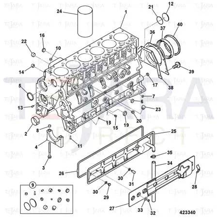 JCB Part No.# 02/910798, NOZZLE PISTON COOL - JCB Spare Parts