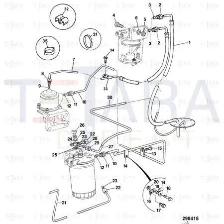 JCB Part No.# 02/100628, NUT - JCB Spare Parts